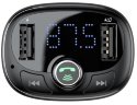 Автомобильное зарядное устройство Baseus T typed Bluetooth MP3 Charger (CCALL-TM01) Black