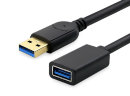Кабель Syncwire USB 3.0 удлинитель для зарядки, 2 м., цвет черный (SW-UE031)