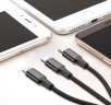 Кабель Baseus Rapid Series 3 in 1 Cable Lightning+USB-C+micro-USB 1.2 м (CAMLT-SU01) black