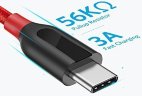 Кабель Anker PowerLine+ USB 3.0 - USB-C 1,8 м (A8169H91) Red