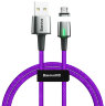 Кабель магнитный Baseus Zinc Magnetic Cable For micro USB 2.4A 1м (CAMXC-A05) Violet