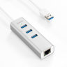 USB-концентратор Anker Aluminium Ethernet Hub USB 3.0 (A7514041) Silver